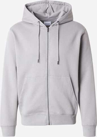 JACK & JONES Кофта на молнии 'JJEStar' в Серый: спереди