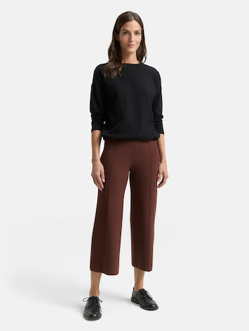 TOM TAILOR Wide Leg Hose in Braun