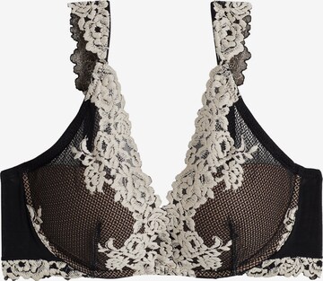 INTIMISSIMI Bra 'Pretty Flowers' in Black: front