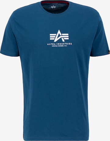 T-Shirt ALPHA INDUSTRIES en bleu : devant