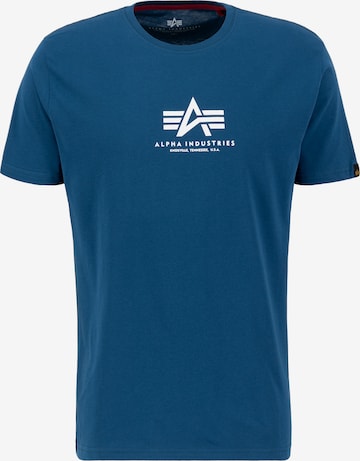 ALPHA INDUSTRIES Shirt in Blauw: voorkant