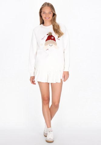 Sweat-shirt 'Pop' MYMO en blanc