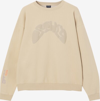Pull&Bear Sweatshirt in kitt / sand / helllila / orange, Produktansicht