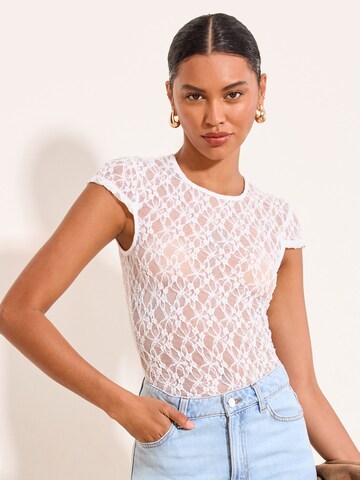 Lipsy Shirt in White: front