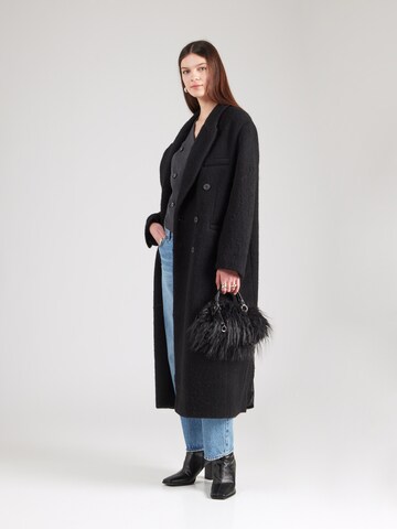 TOPSHOP Płaszcz zimowy w kolorze czarny