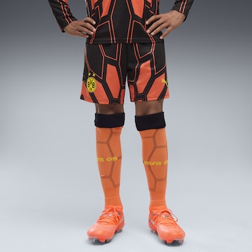 PUMA Regular Workout Pants 'Borussia Dortmund' in Orange