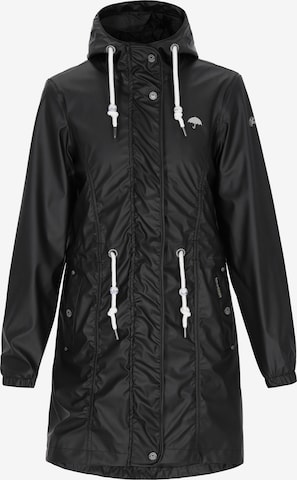 Schmuddelwedda - Abrigo funcional en negro: frente