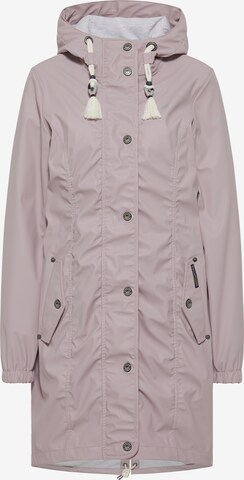 Schmuddelwedda Between-Seasons Coat in Pink: front