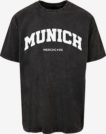 Merchcode T-Shirt 'Munich' in Grau: predná strana
