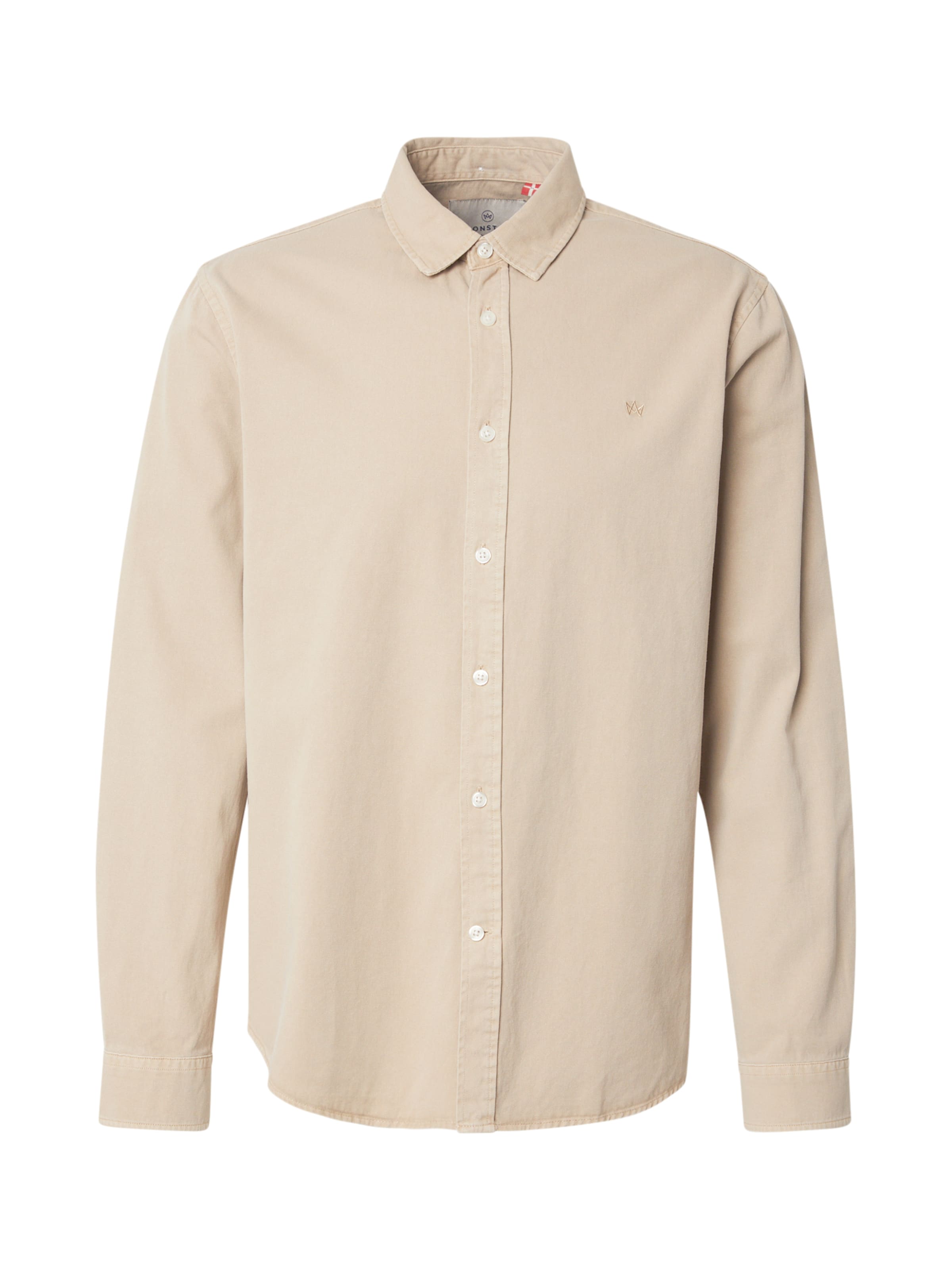 Regular fit Camicia 'Eagle' di Kronstadt in beige: frontale