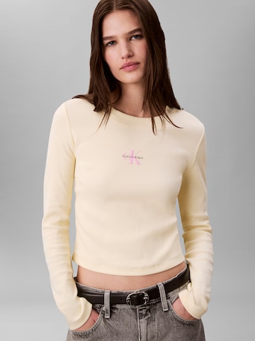 Calvin Klein Jeans Shirt in Yellow: front