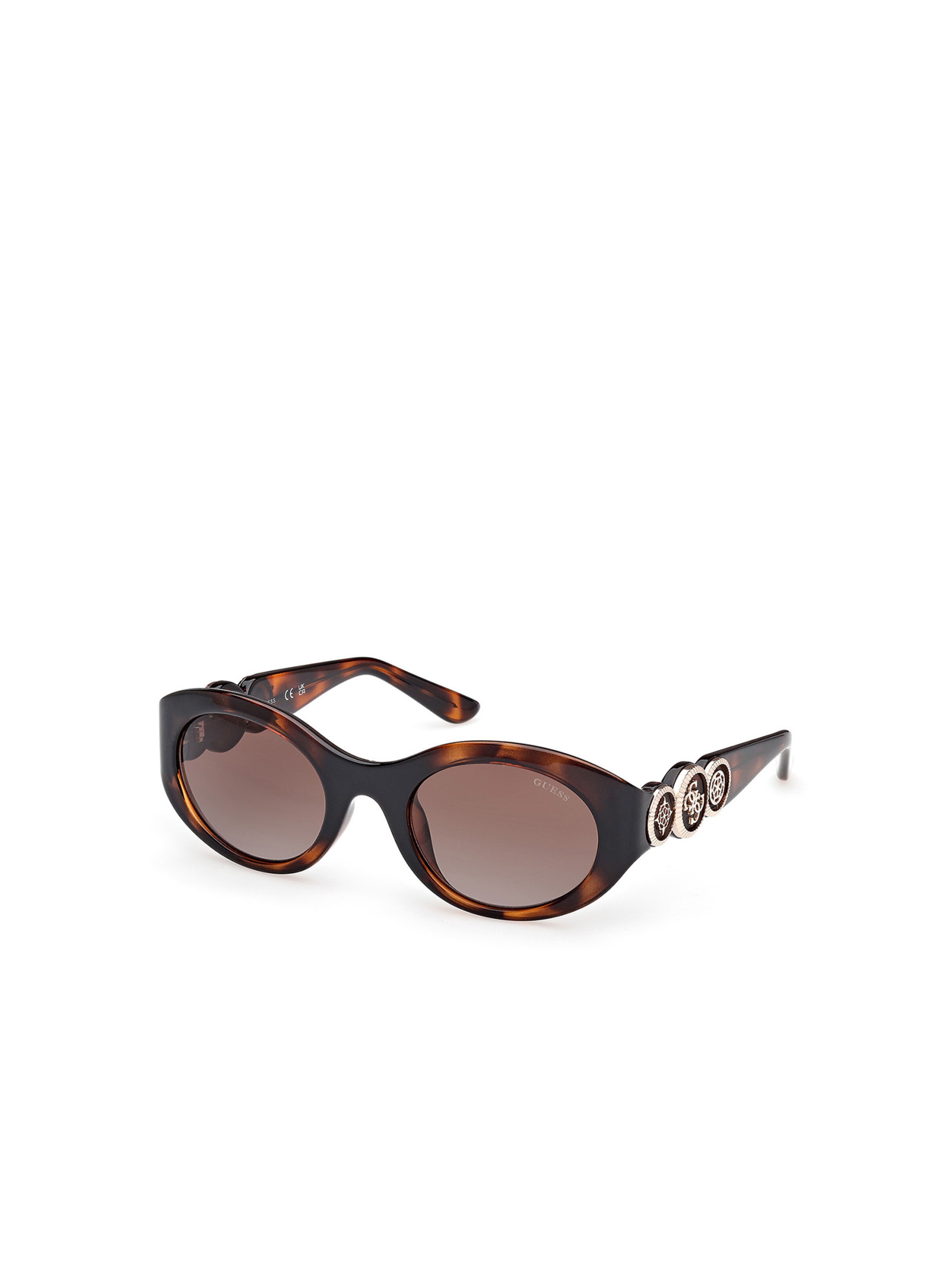 Lunettes de soleil GUESS en marron : devant