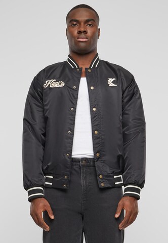 Veste mi-saison Karl Kani en noir : devant