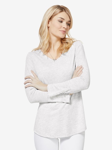 Linea Tesini by heine Shirt in Wit: voorkant