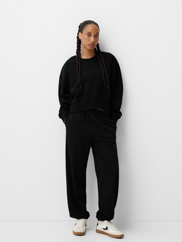 Bershka Sweatshirt in Schwarz