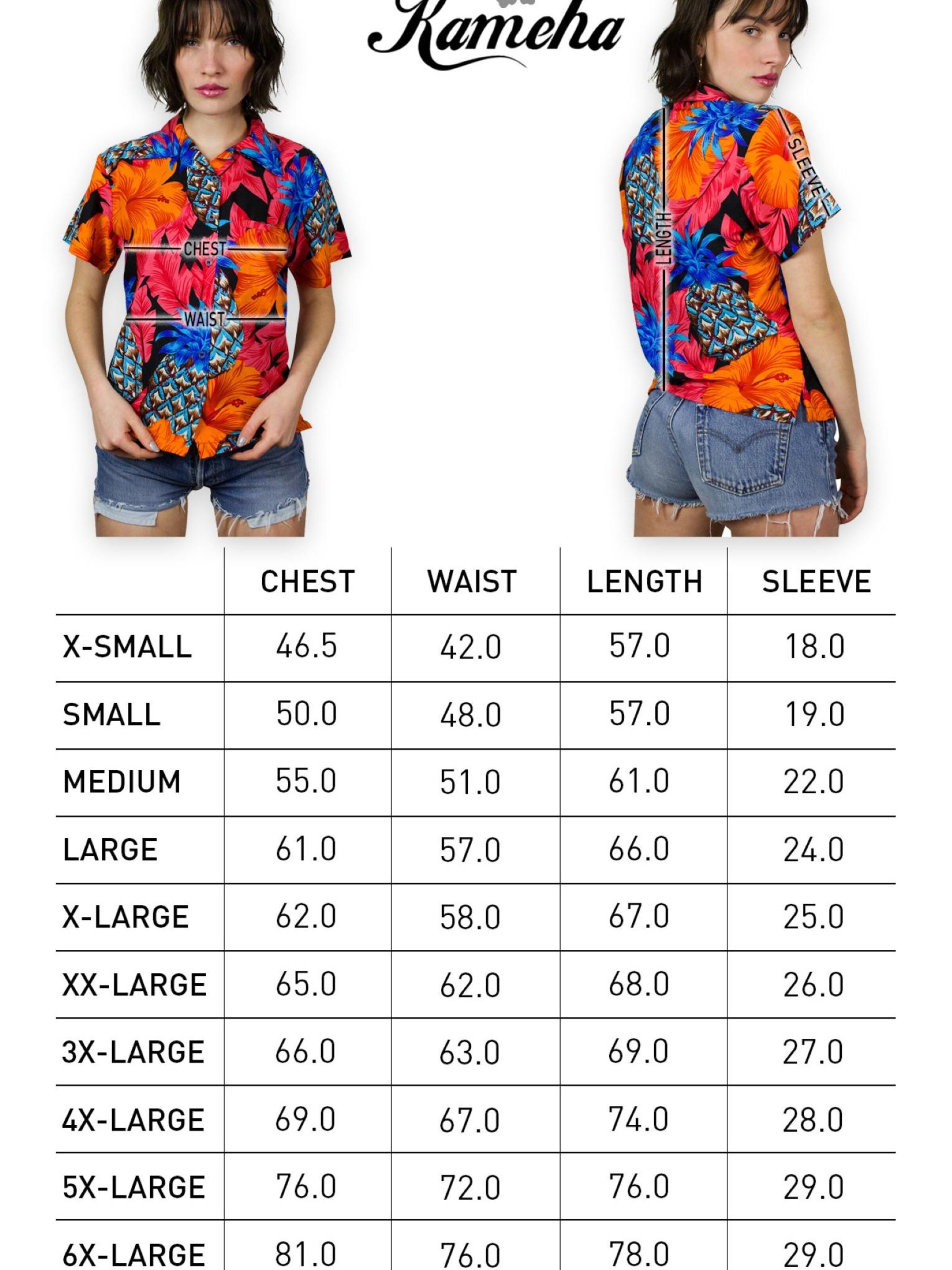 King Kameha Bluse 'Pineapple Hibiscus Black Line'‌‌‌‌ in Rot