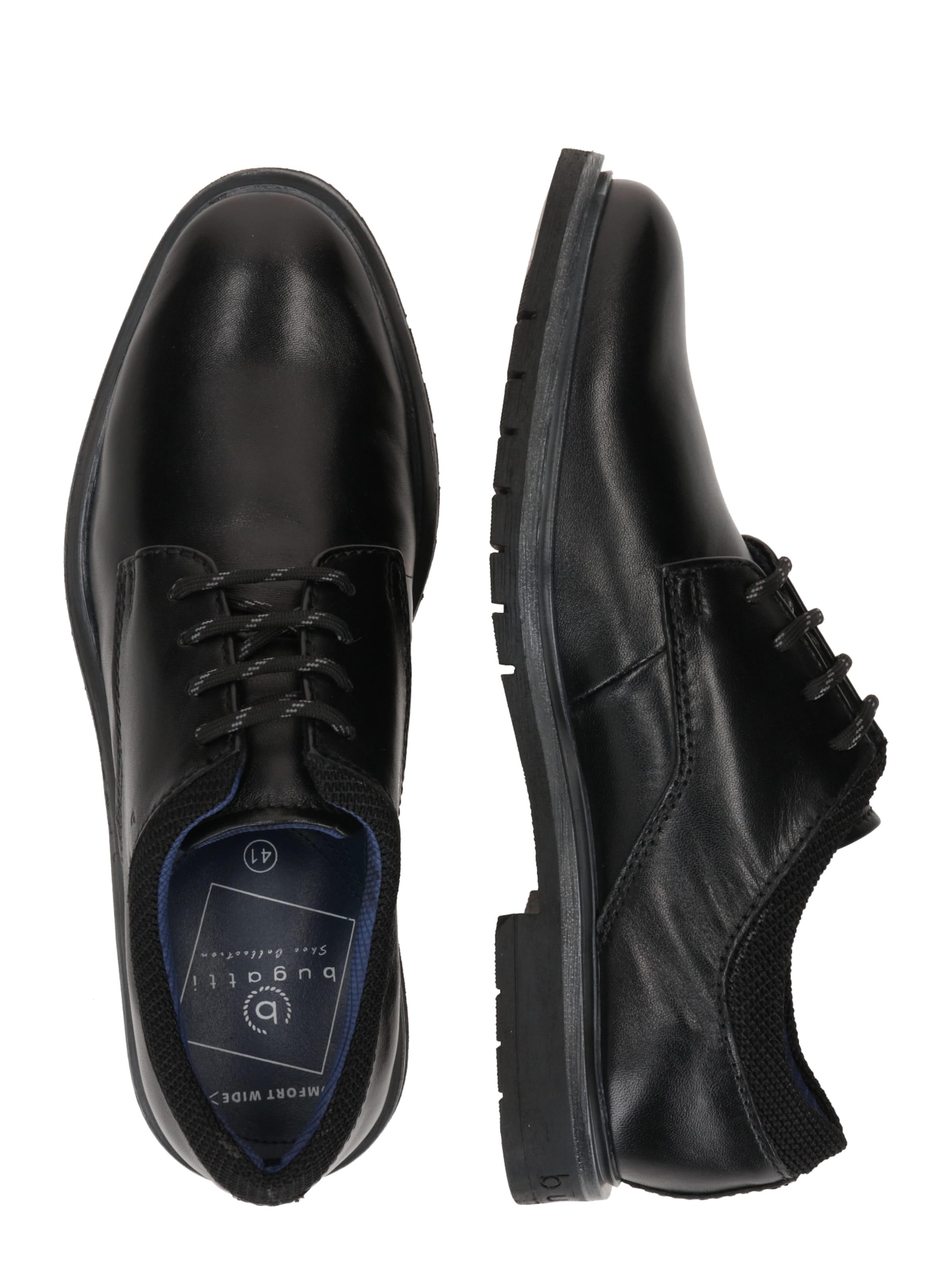 bugatti Обувь на шнуровке 'Ciriaco' в Черный