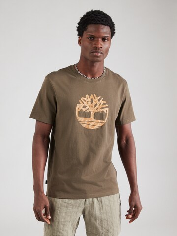 TIMBERLAND - Camisa em verde: frente