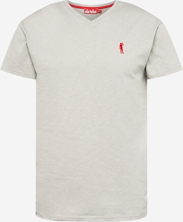 Derbe T-Shirt in Grau: Vorderseite