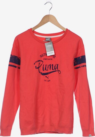 PUMA Sweatshirt & Zip-Up Hoodie in M in Red: front