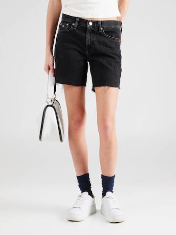 Tommy Jeans Regular Shorts 'MADDIE' in Schwarz: predná strana