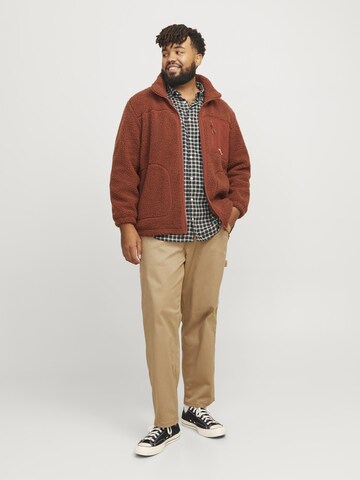 Veste en polaire Jack & Jones Plus en marron