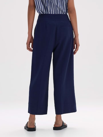 OPUS Wide leg Pleated Pants 'Misha' in Blue