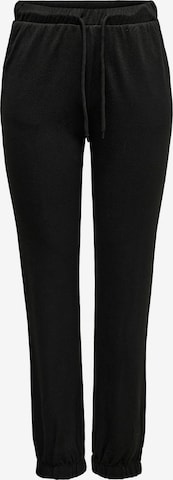 Effilé Pantalon 'Elcos Emma' ONLY en noir : devant