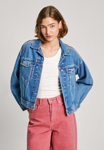 Pepe Jeans Tussenjas in Blauw: voorkant