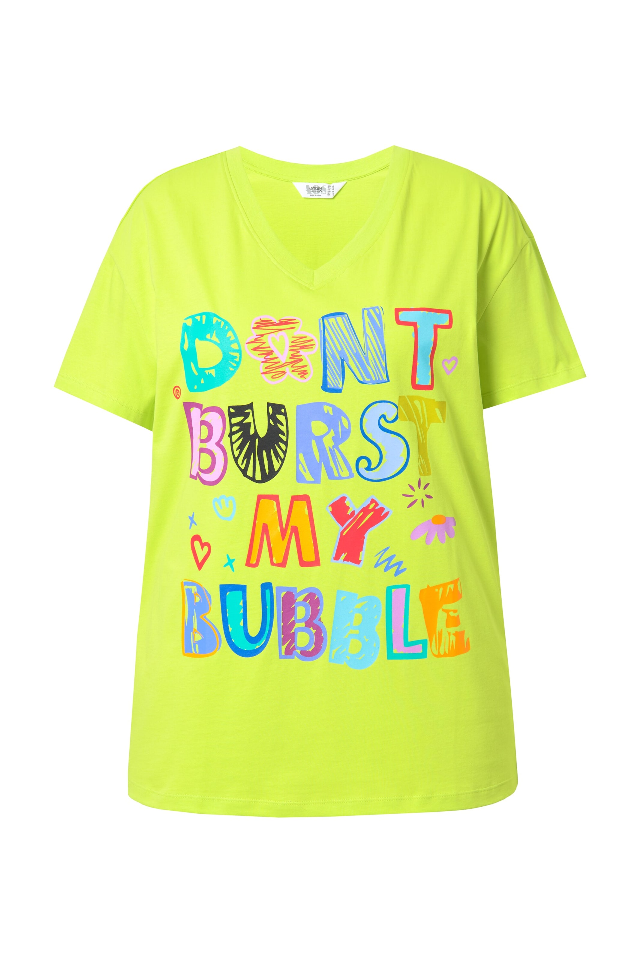 Angel of Style Shirt in blau / limette / orange, Produktansicht