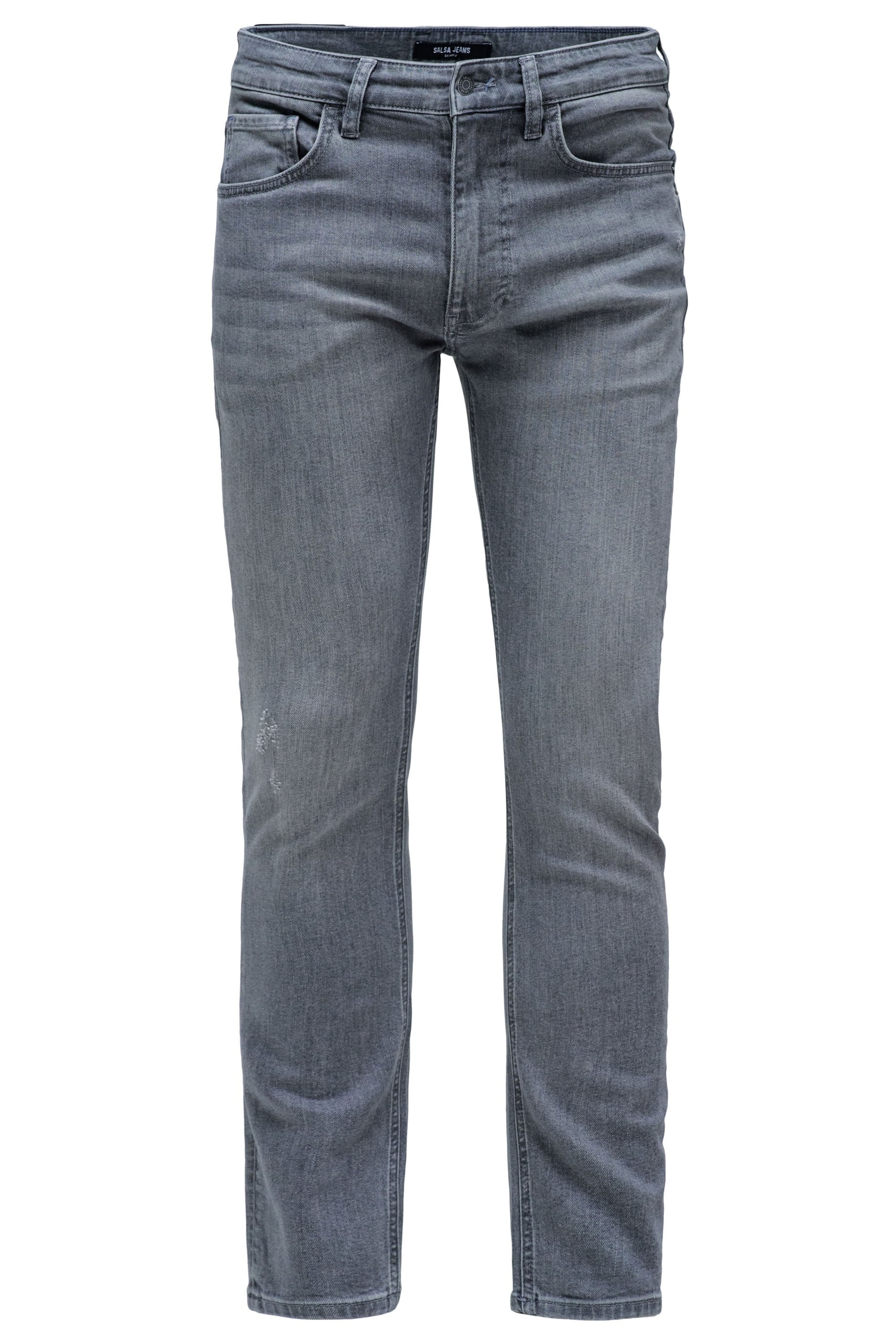Salsa Jeans Skinny Jeans in Grijs: voorkant