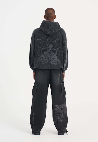 Ed Hardy Baggy Джинсы-карго 'Dragon' в Черный