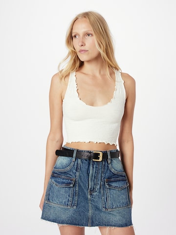Free People Top 'HERE FOR YOU' - bézs: elől