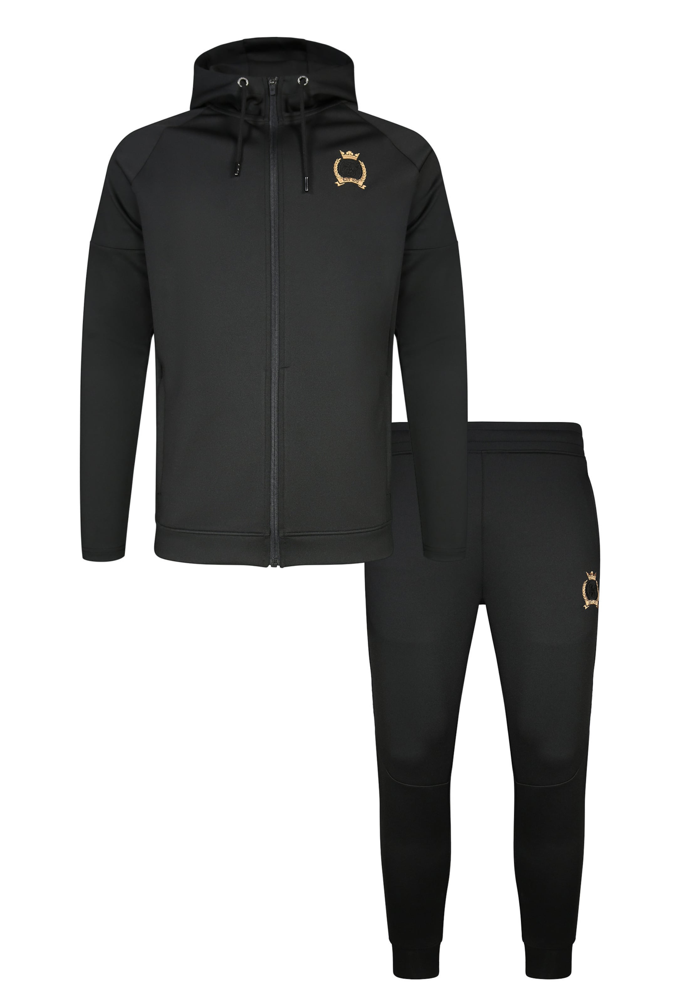 SikSilk Strój do biegania w kolorze czarny: przód