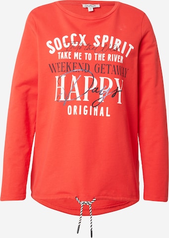 Soccx Collegepaita värissä punainen: etupuoli