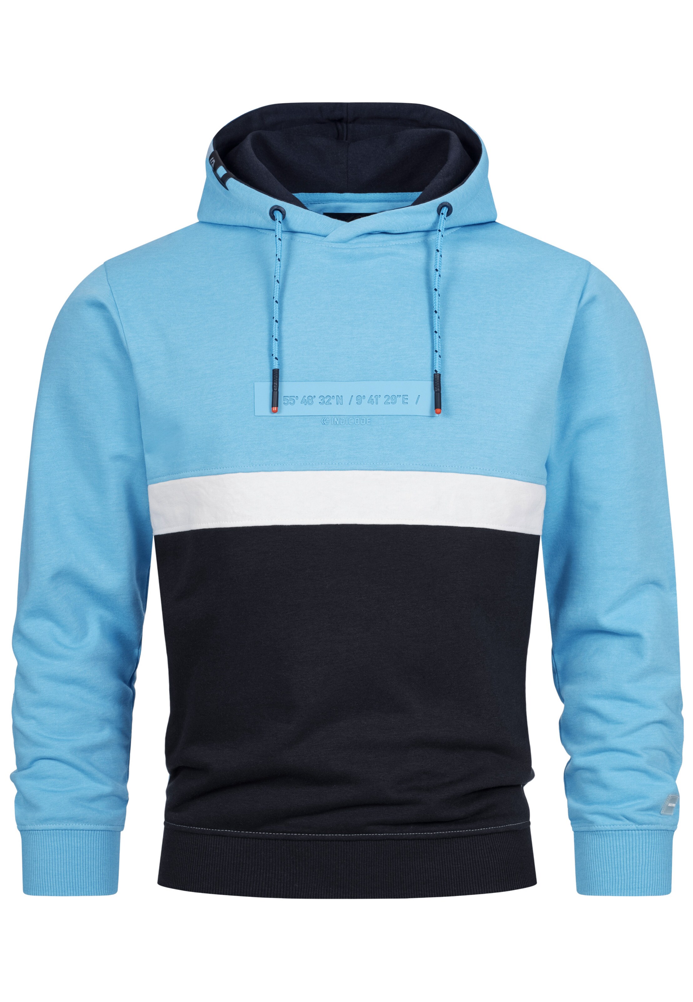 INDICODE JEANS Sweatshirt ' Magnus ' in Blue: front