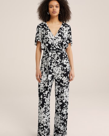 WE Fashion Jumpsuit in Schwarz: predná strana