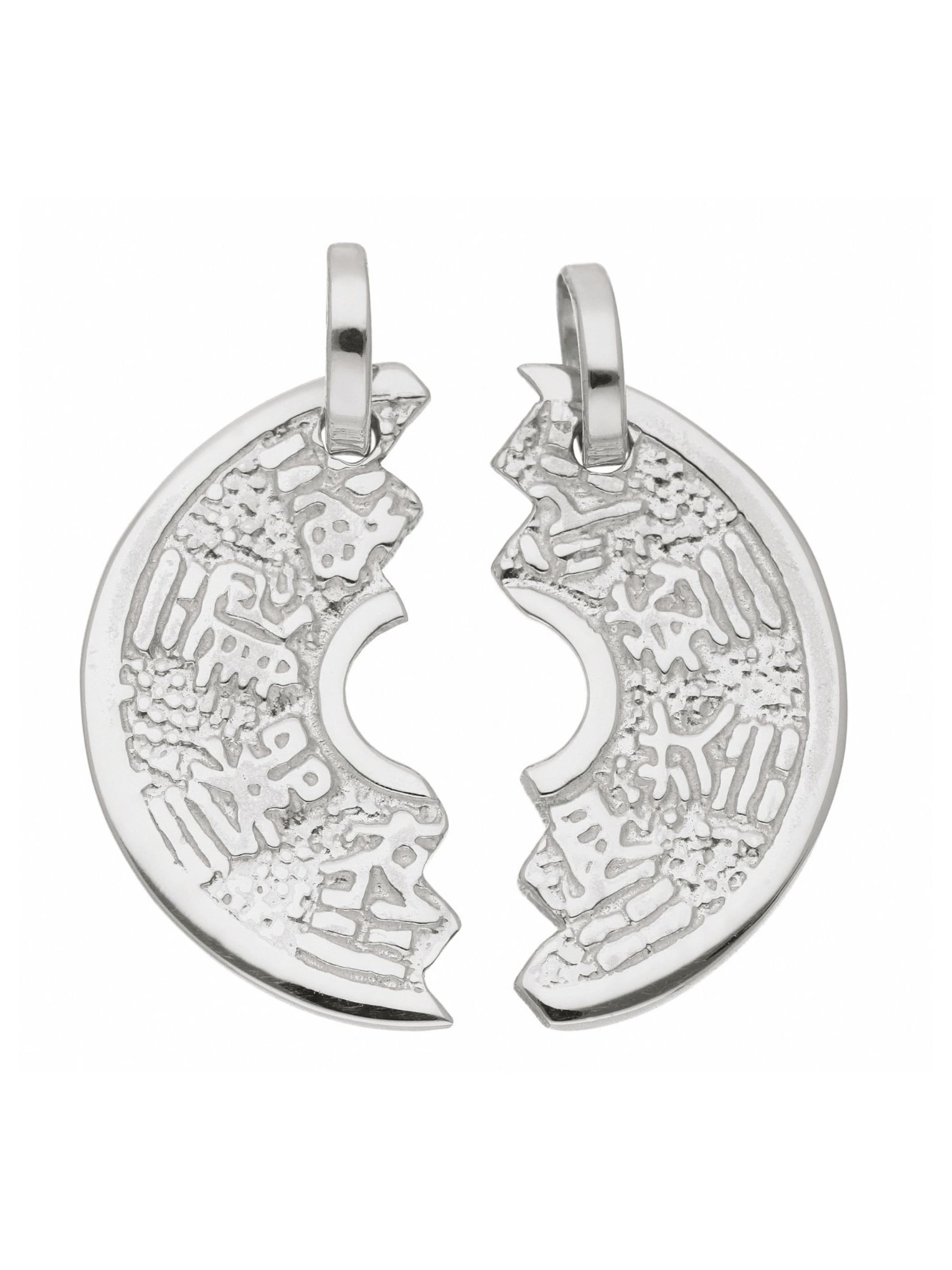 Adelia´s Anhänger 'Partneranhänger' in Silber: Vorderseite