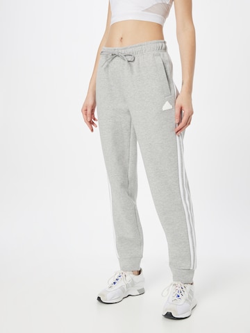 ADIDAS SPORTSWEAR Tapered Sports trousers 'Future Icons 3-Stripes ' in Grey: front