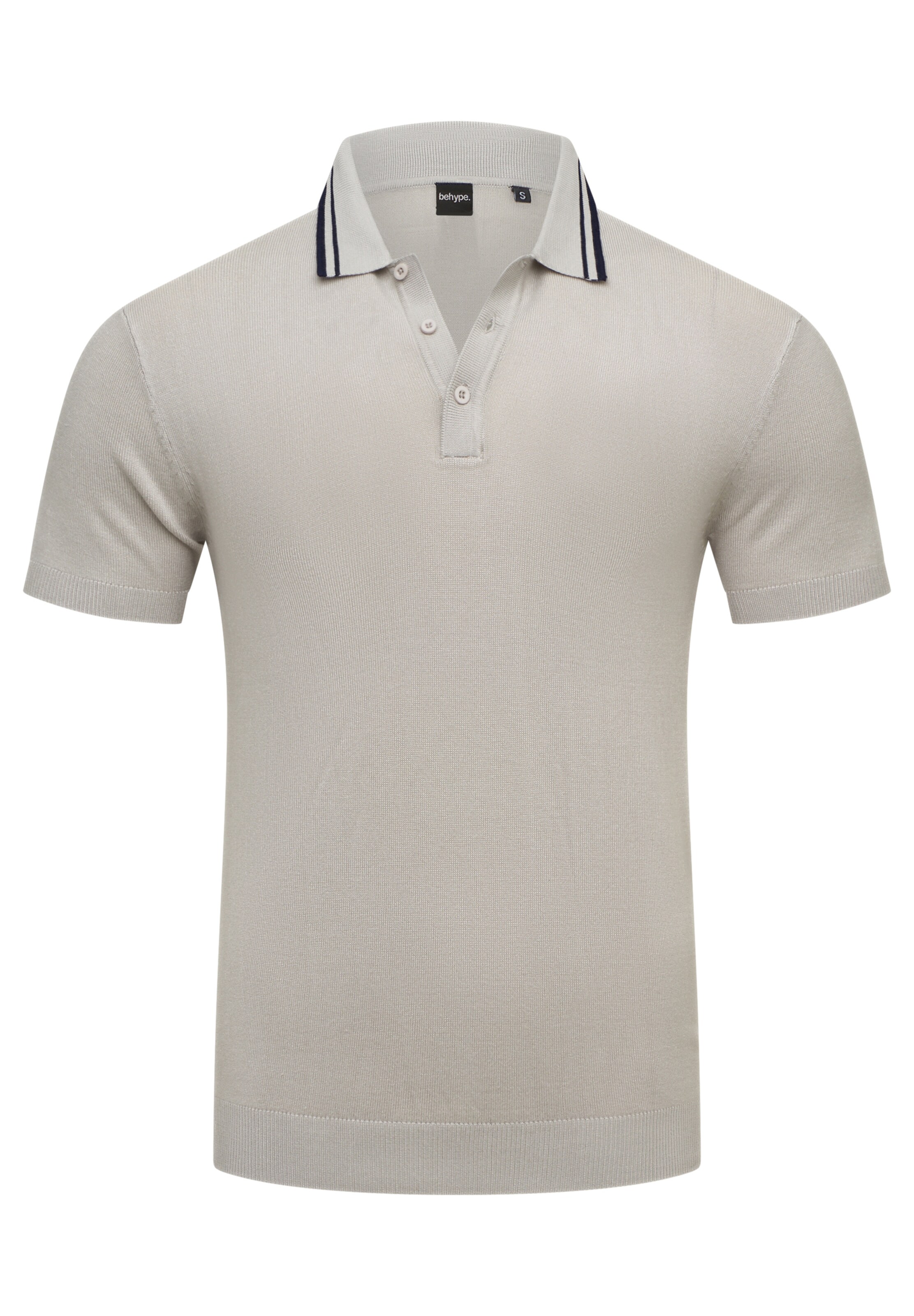 behype Shirt in Grau: Vorderseite