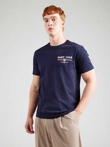 GANT T-Shirt in Blau: Vorderseite