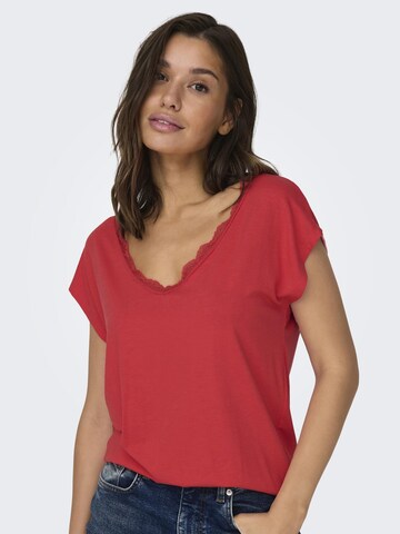 ONLY Shirt 'Moster' in Red