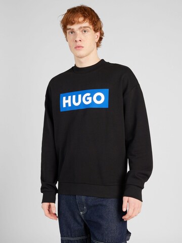 HUGO Sweatshirt 'Niero' in Black: front