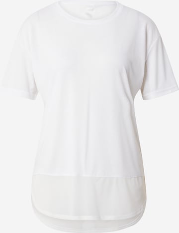 T-shirt fonctionnel 'FLIP ON' ONLY PLAY en blanc : devant