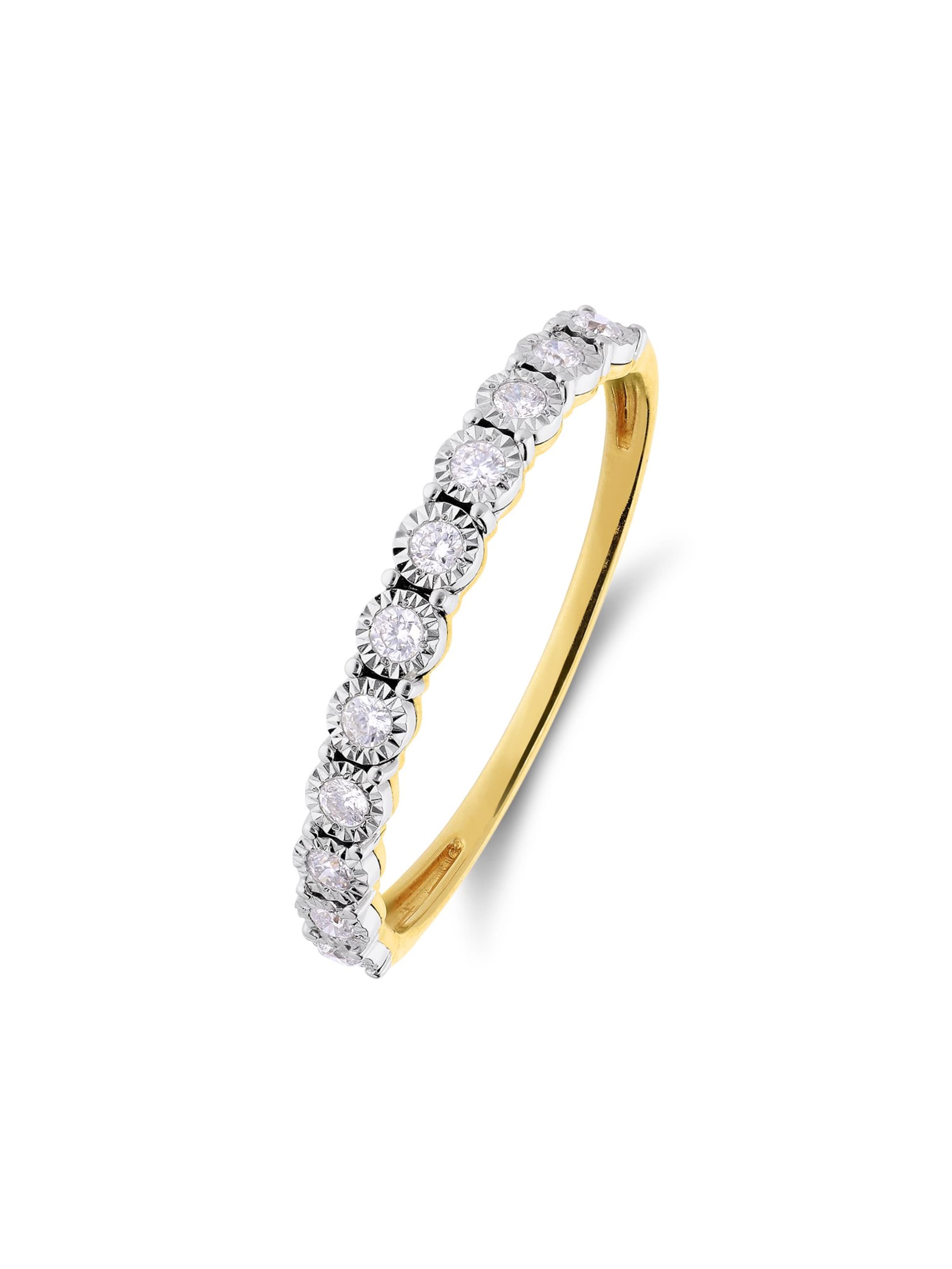 Lucardi Ring &#x27;Chic&#x27; in Gold: Vorderseite