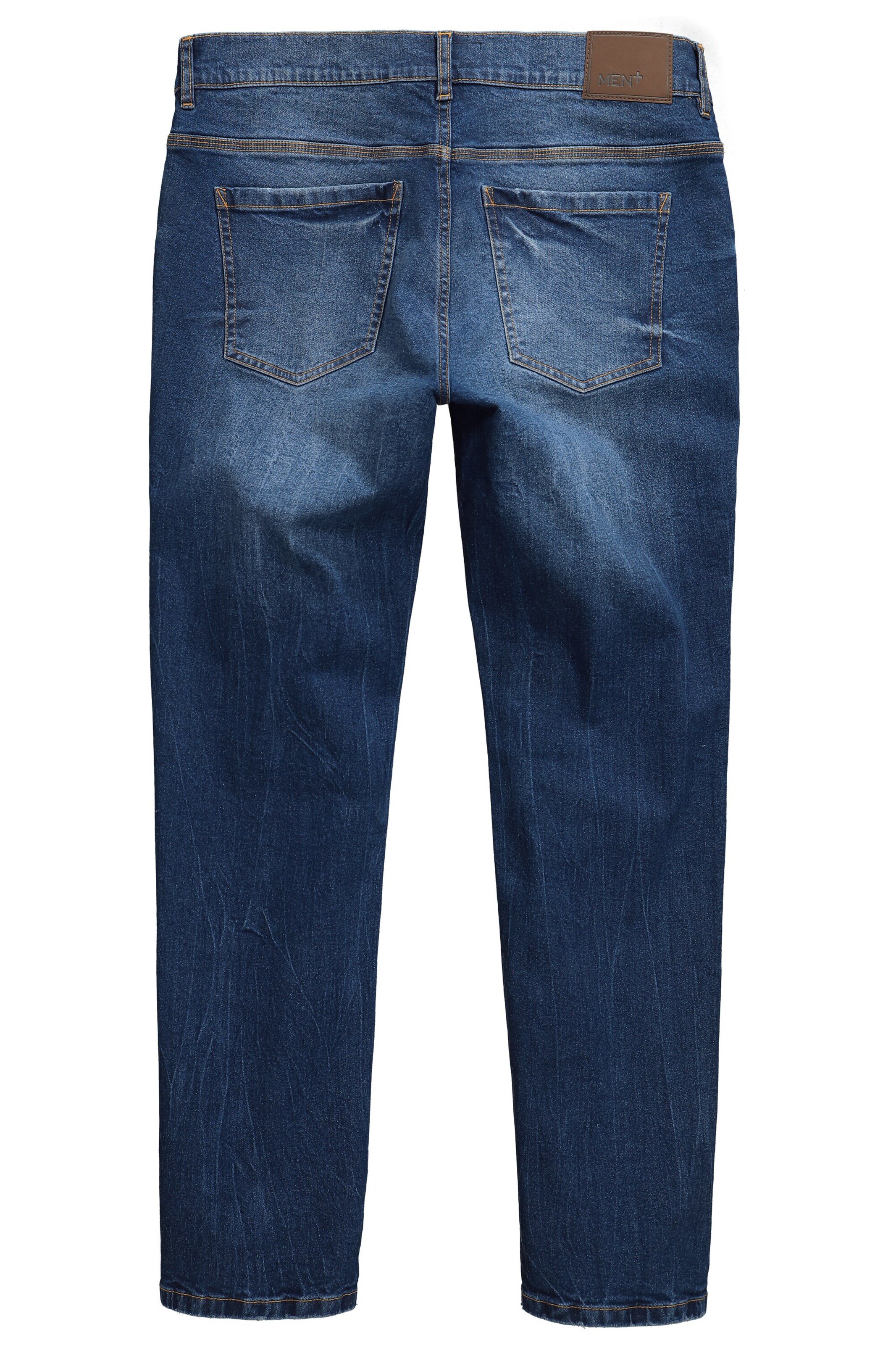 Men Plus Regular Jeans in Blauw