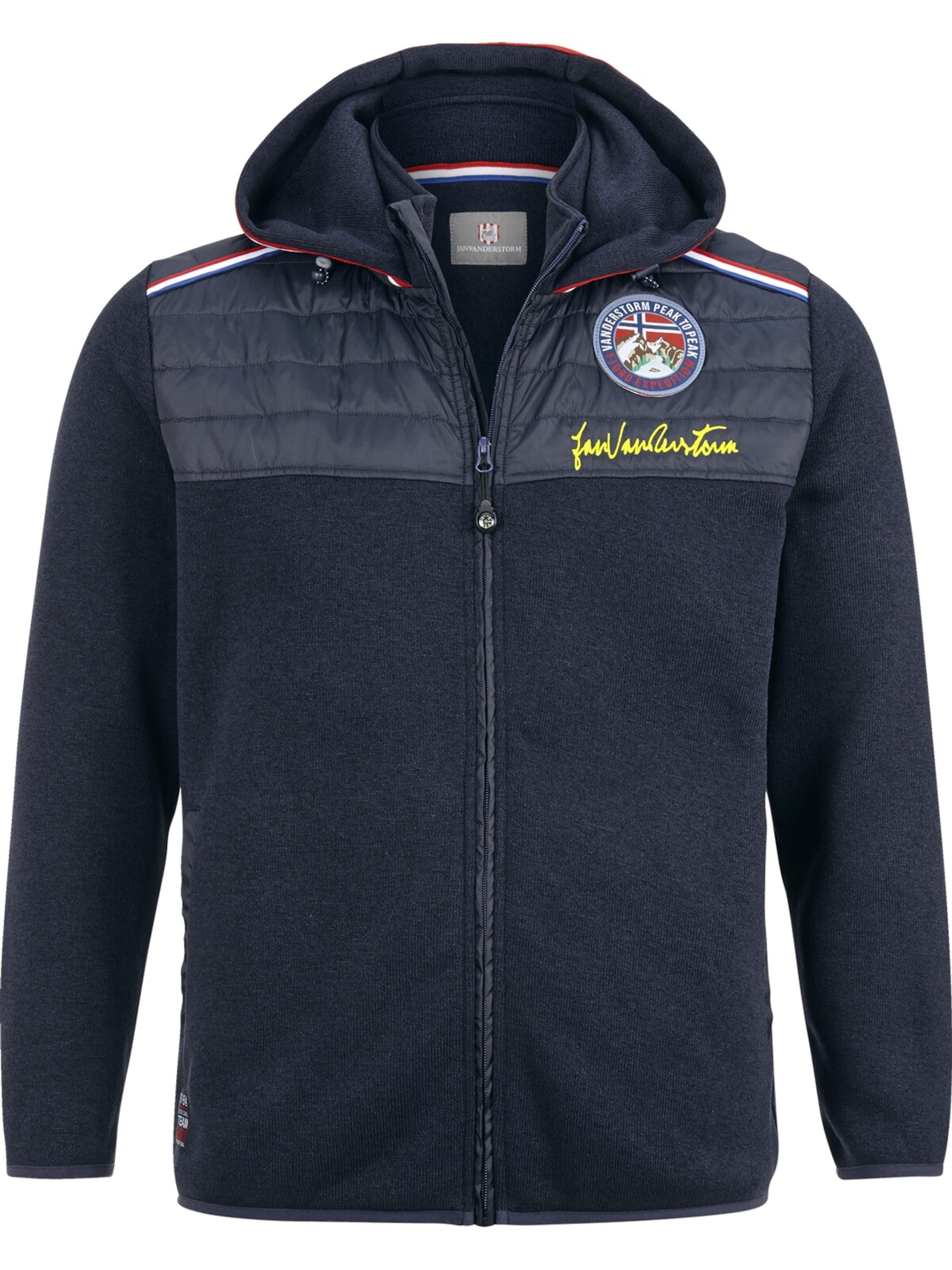Jan Vanderstorm Fleece Jacket in Blue: front