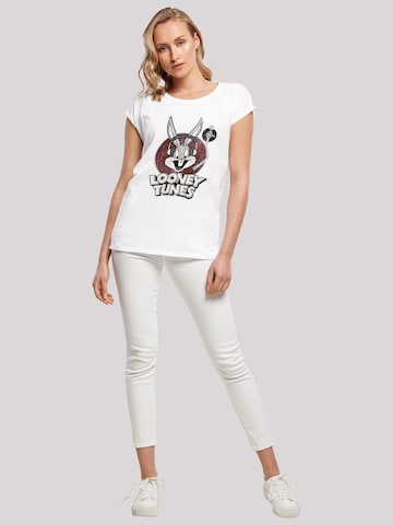 F4NT4STIC Shirt 'Looney Tunes Bugs Bunny' in Weiß