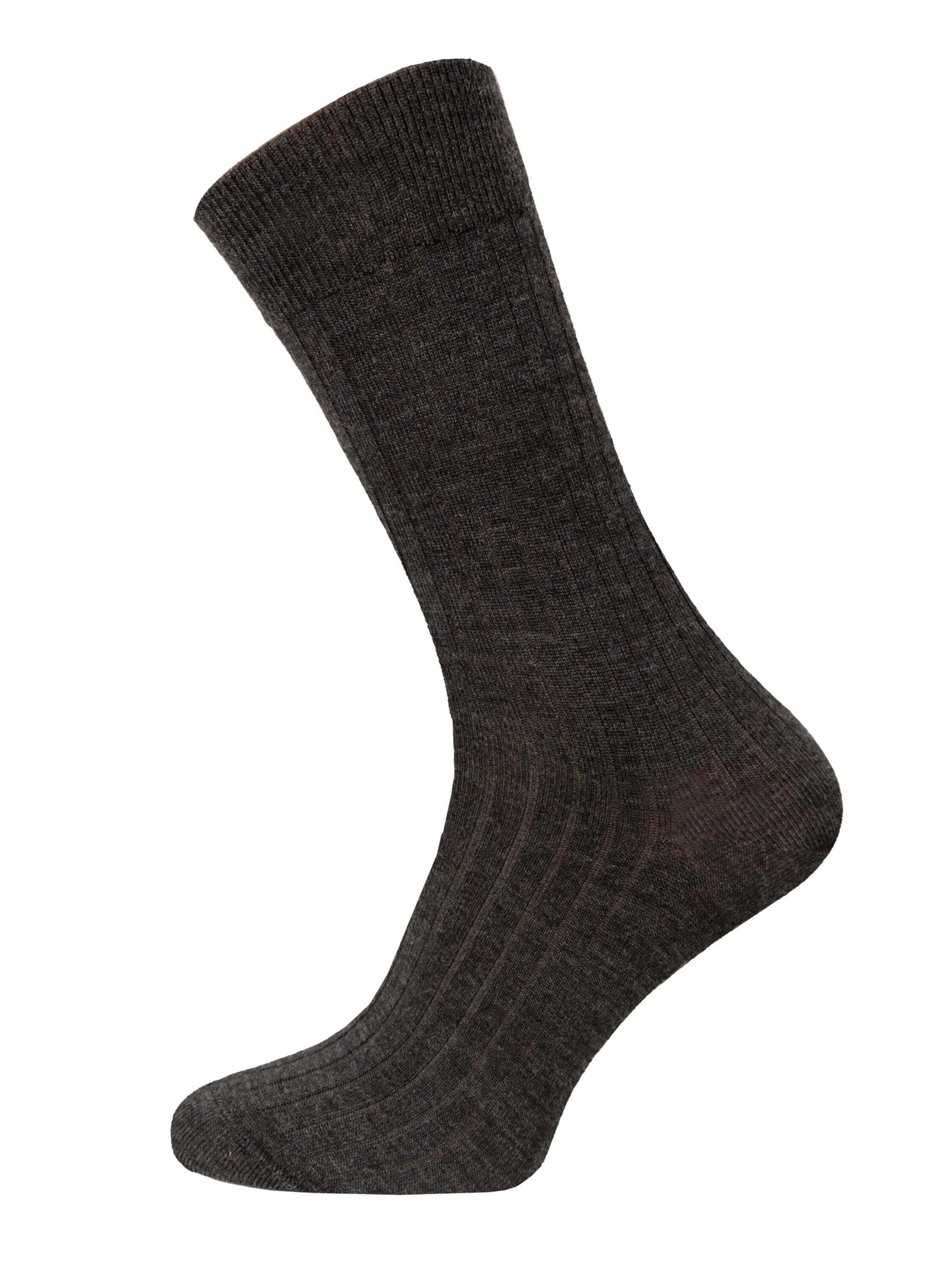 HomeOfSocks Socken 'Ein Paar Merinowolle Basic Business Socke - Angenehmer Bund und Luxuriöses Material'‌‌‌‌‌‌‌‌‌ in Schwarz