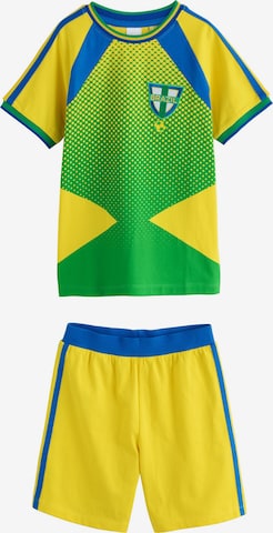 Pyjama 'Football' Next en jaune : devant